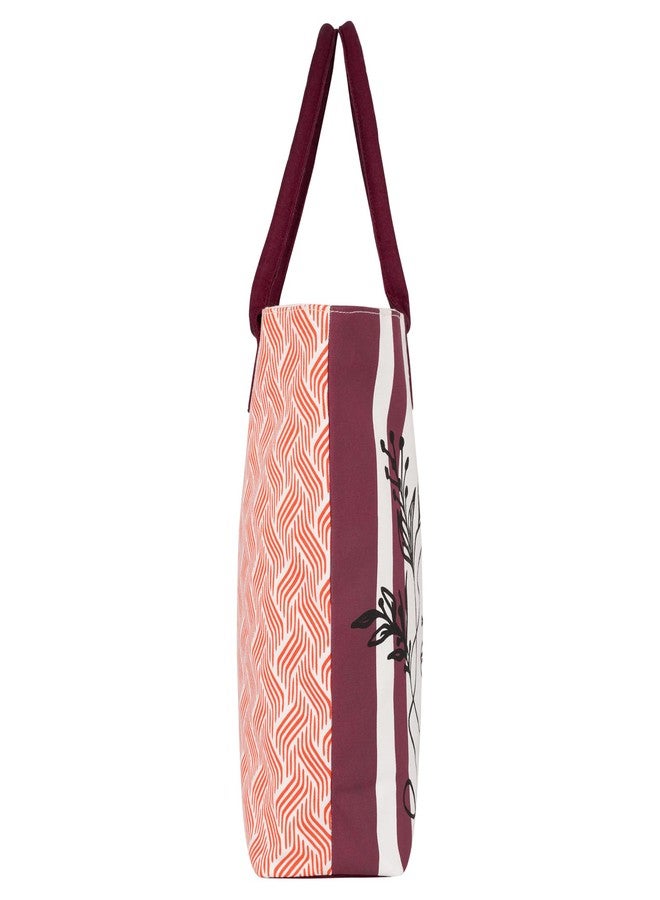 earthsave All Purpose Tote Bag - Girl| Printed Organic Multipurpose Cotton Bags | Cute Hand Bag for Girls | Best for College, Travel | Reusable Shopping Bag | Eco-Friendly Tote Bags - Image 4